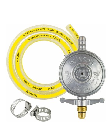 Kit de reposição com mangueira de gás, regulador e abraçadeiras